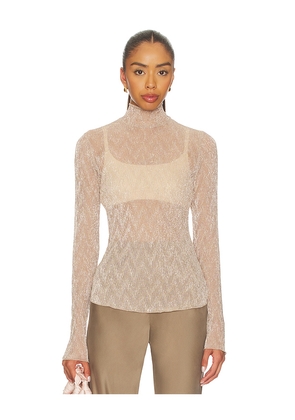ASTR the Label Kyra Top in Beige. Size M. Also in L, S, XL, XS.
