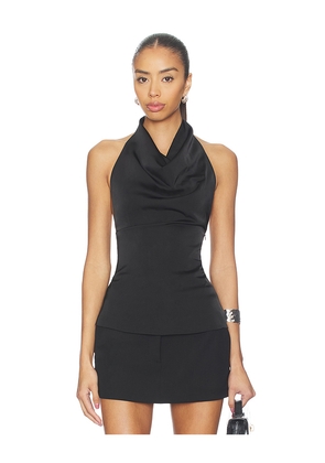 ALL THE WAYS Beth Halter Top in Black. Size L. Also in XS, S.