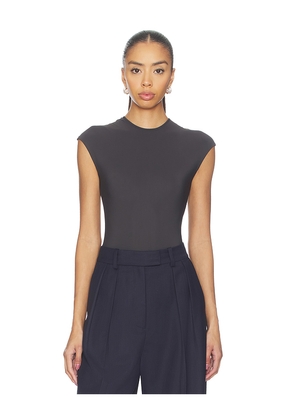 AGOLDE Agata Bodysuit in Dark Grey. Size M. Also in S, XL, XS.