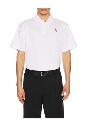 Devereux Golf The Scorpion Icon Polo in White. Size M. Also in L, S, XL/1X.