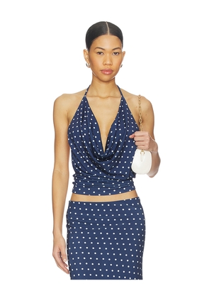 Bella Venice x REVOLVE Elsa Top in Navy. Size L. Also in M, S.