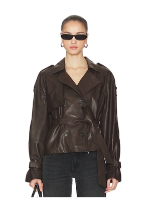 ALLSAINTS Reed Jacket in Brown. Size M. Also in S, L.
