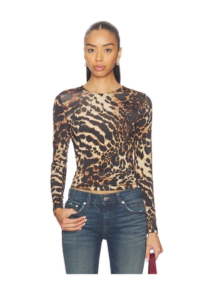 ALLSAINTS Katlyn Top in Brown. Size 10. Also in 0, 2, 4, 6.