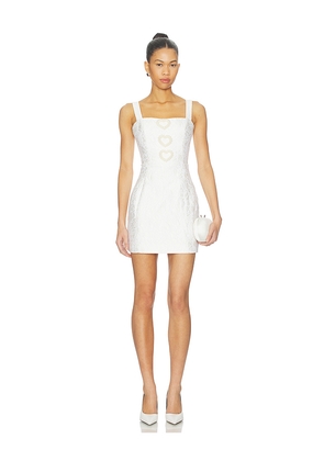 ELLIATT Saffron Mini Dress in White. Size L. Also in M, S, XL, XS.