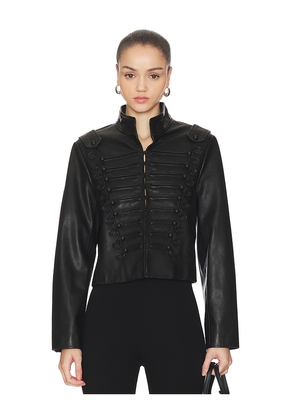 ALLSAINTS Rummy Leather Jacket in Black. Size 6. Also in 12.