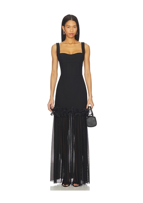 ELLIATT Sia Gown in Black. Size L. Also in M, S, XL, XS.