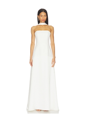 ELLIATT Noralyn Strapless Gown in White. Size L. Also in M, S, XL, XS.