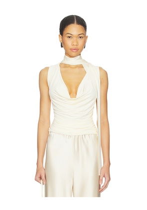 Aya Muse Brise Top in Ivory. Size M. Also in L, S, XS.