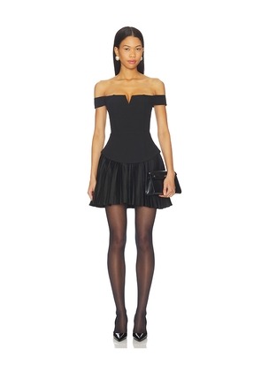 ELLIATT Elva Off The Shoulder Mini Dress in Black. Size L. Also in M, S, XL, XS.