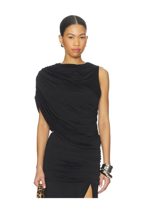 Amanda Uprichard Leo Top in Black. Size M. Also in S, XL, XS.