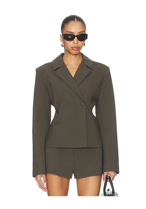 EAVES Ragni Blazer in Olive. Size M. Also in XXS, XS, S, L, XL.