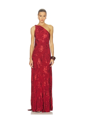 HEMANT AND NANDITA Maxi Dress in Red. Size M. Also in L, S, XL, XS, XXS.