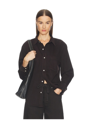 Citizens of Humanity Carter Shirt in Chocolate. Size M. Also in L, S, XS.