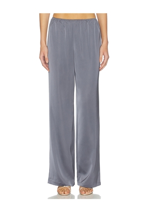 ALL THE WAYS Joelle Satin Pant in Grey. Size M. Also in L, S, XL, XS, XXS.