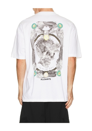 ALLSAINTS Mysteries Tee in White. Size M. Also in S, L, XL/1X.
