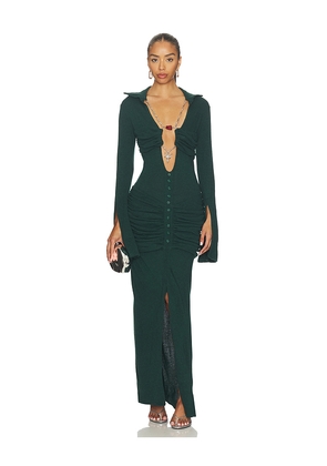 Di Petsa La Davina Knit Long Dress in Green. Size S. Also in L, XS.