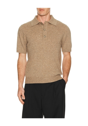 Entire Studios Short Sleeve Knit Polo in Brown. Size XS/S. Also in M/L.