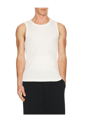 Entire Studios Rib Tank in White. Size M. Also in S, XL/1X.