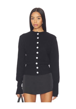 ALL THE WAYS Brittany Button Up Sweater in Black. Size M. Also in XS, S, L.