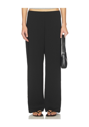 DONNI. The Crepe Simple Pant in Black. Size M. Also in XXS, XS.