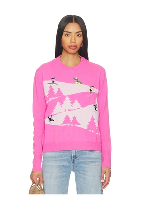 Autumn Cashmere Snowscape Sweater in Pink. Size S. Also in M.
