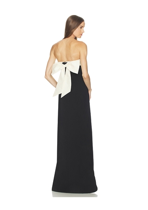 Camila Coelho Lya Gown in Black,White. Size L. Also in M, S, XL, XS, XXS.