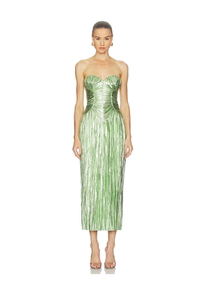 Cult Gaia Ashika Gown in Green. Size 2. Also in 0.