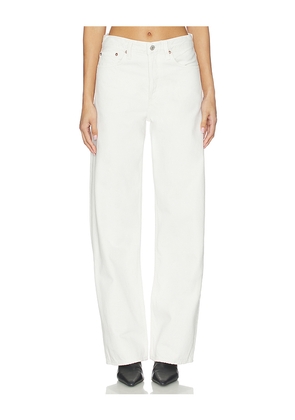 AGOLDE Arc Loose Wide Crop Jeans in White. Size 23. Also in 24, 25, 26, 27, 28, 29, 30.
