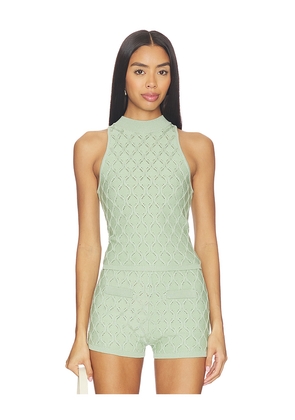DEVON WINDSOR Renatta Tank Top in Sage. Size M. Also in L, S, XS.