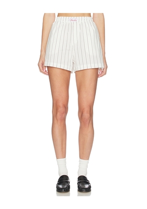 Darlin Boyfriend Boxer Short in White. Size S. Also in XS.