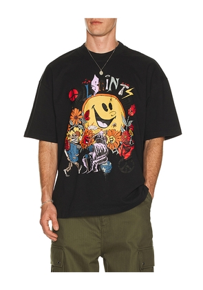 ALLSAINTS Gardens Tee in Black. Size M. Also in S, L, XL/1X.