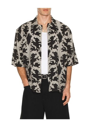 ALLSAINTS Motif Shirt in Black. Size M. Also in S, L, XL/1X.