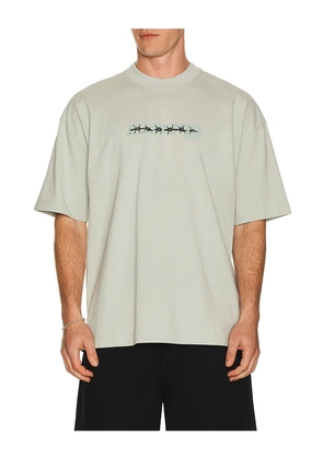 ALLSAINTS Deterent Tee in Sage. Size M. Also in S, L, XL/1X.