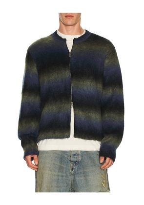 ALLSAINTS Halley Cardigan in Blue. Size M. Also in S, L, XL/1X.