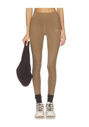 adidas by Stella McCartney True Strength Yoga 7/8 Legging in Tan. Size M. Also in L, S, XS.