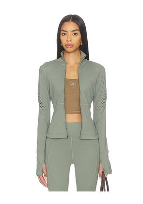 adidas by Stella McCartney True Purpose Training Midlayer Top in Sage. Size M. Also in L, S, XL, XS.