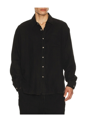 Bather Core Leisure Shirt in Black. Size S. Also in M, L.