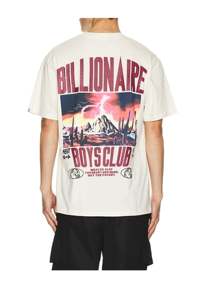 Billionaire Boys Club Thunder Oversized Tee in White. Size M. Also in S, L, XL/1X.