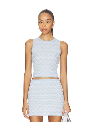DEVON WINDSOR x REVOLVE Lata Top in Baby Blue. Size M. Also in L, S, XL, XS.