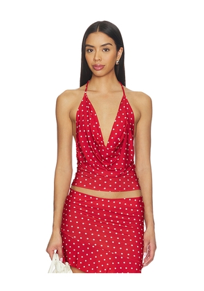 Bella Venice x REVOLVE Elsa Top in Red. Size L. Also in XS, S, M, XL.