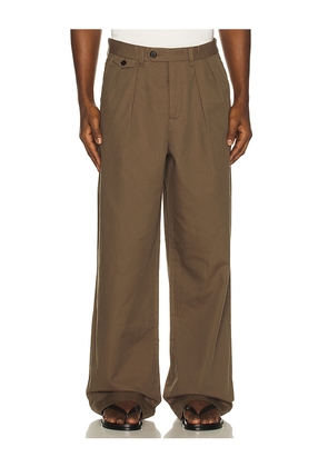 ALLSAINTS Conway Trouser in Brown. Size 32. Also in 30, 34.