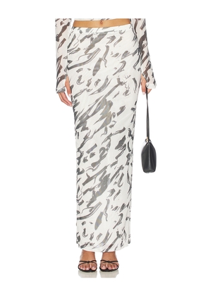 BY.DYLN Maddox Skirt in White. Size M. Also in XS, S, L, XL.