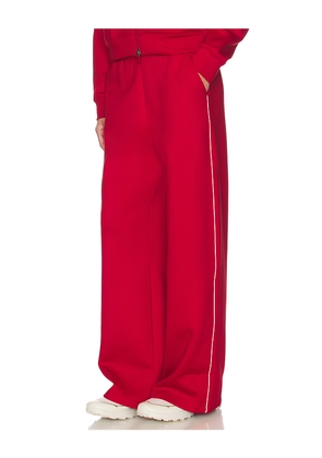 Beyond Yoga Piped Wide Leg Pant in Red. Size M. Also in XS, S, L, XL.