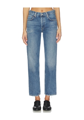 AGOLDE Romney High Rise Jeans in Blue. Size 24. Also in 23, 25, 26, 27, 28, 29, 31, 34.