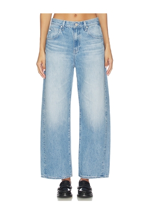 AG Jeans Hattie Barrel in Blue. Size 24. Also in 25, 26, 27, 28, 29, 30, 31, 32, 33.