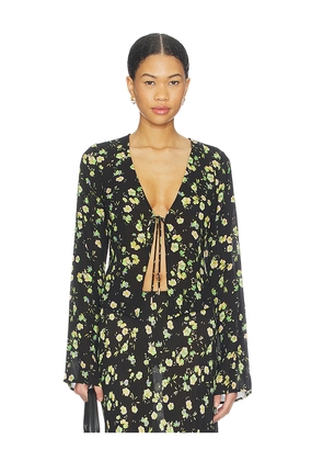 AFRM Tyra Top in Black. Size L. Also in S, XXS, XS, M, XL, XXL, 1X.