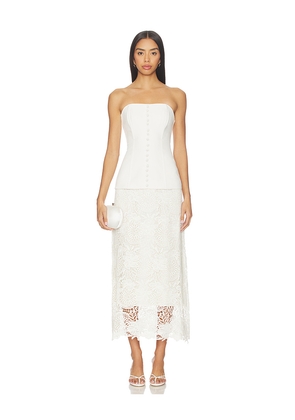 CAMI NYC Imogene Dress in White. Size 00. Also in 0, 10, 2, 4.