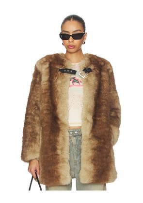 Apparis Petra Coat in Tan. Size L. Also in M, S, XS, XXS.