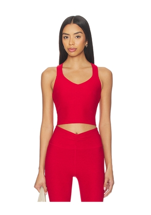 Beyond Yoga Twist Through Cropped Tank Top in Red. Size S. Also in XS, M, L, XL.