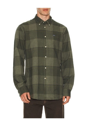 Barbour Heaney Checked Tailored Shirt in Olive. Size M. Also in S, L, XL/1X.